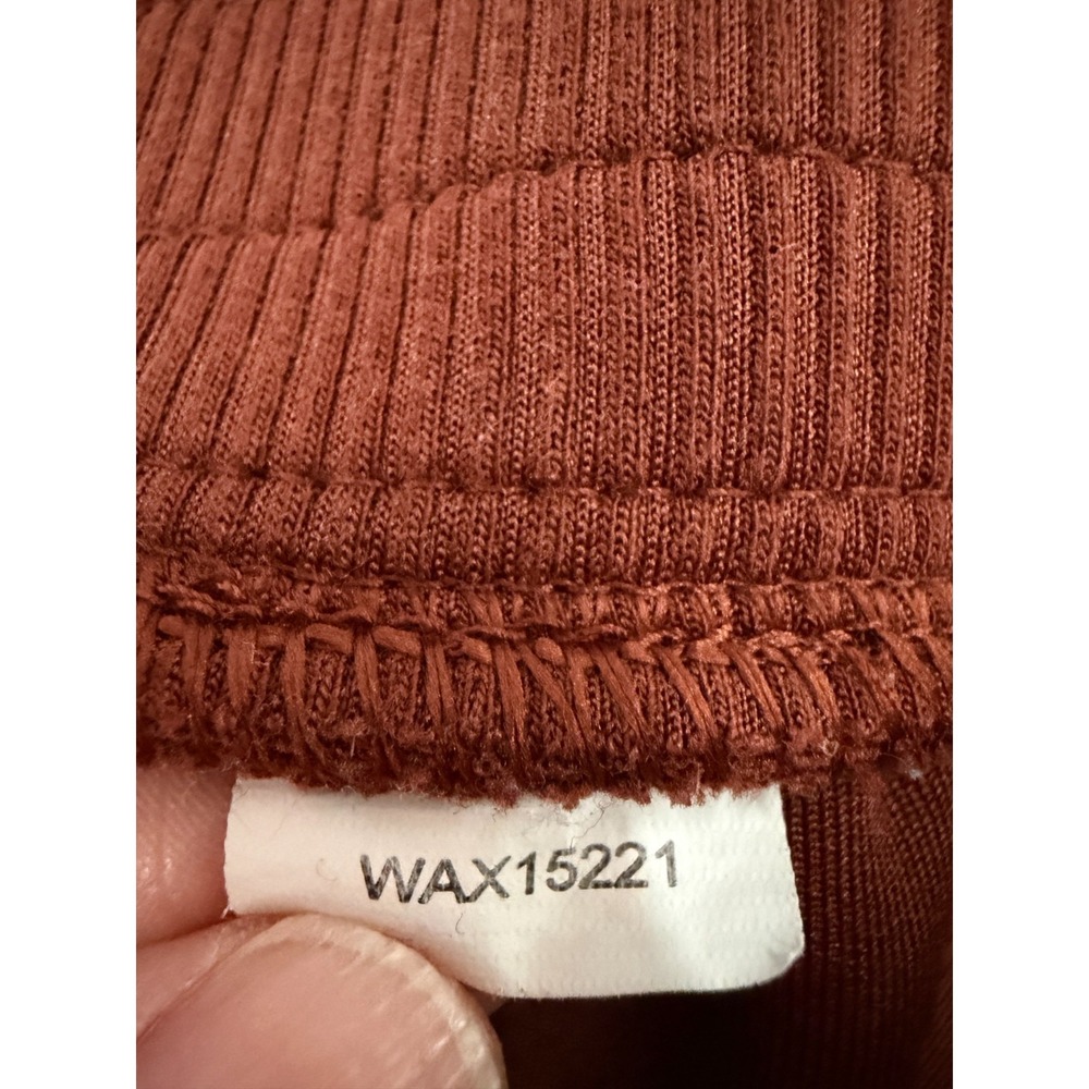 CALIA Pants Womens XL Terracotta Burnt Orange Soft Scuba‎ High Rise Minimalist - Picture 12 of 13